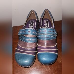 L'ARTISTE SPRING STEP Sherbert Ladies Leather slip on Shoe sz.38